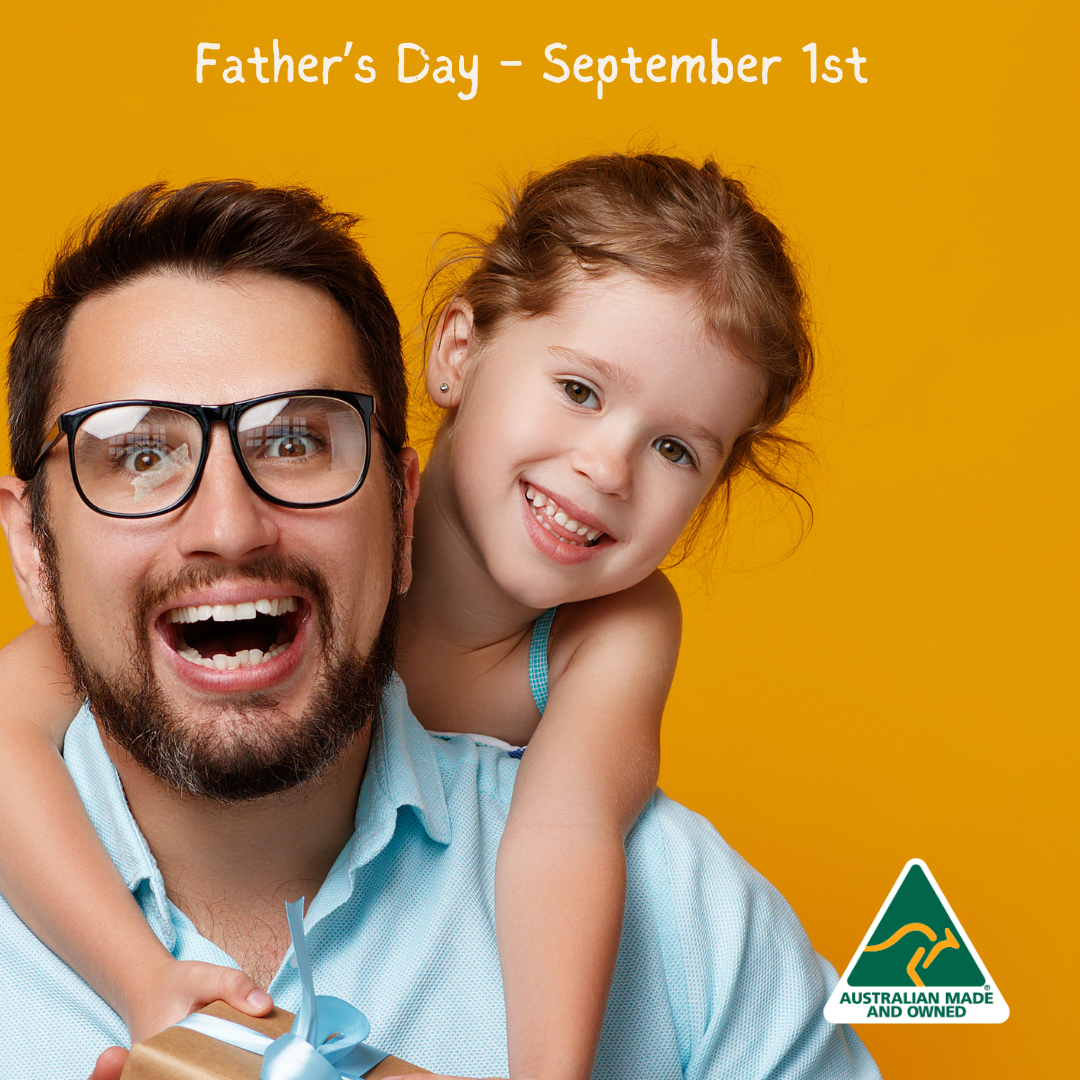 Father's Day - September 1st - Man with daughter laughing