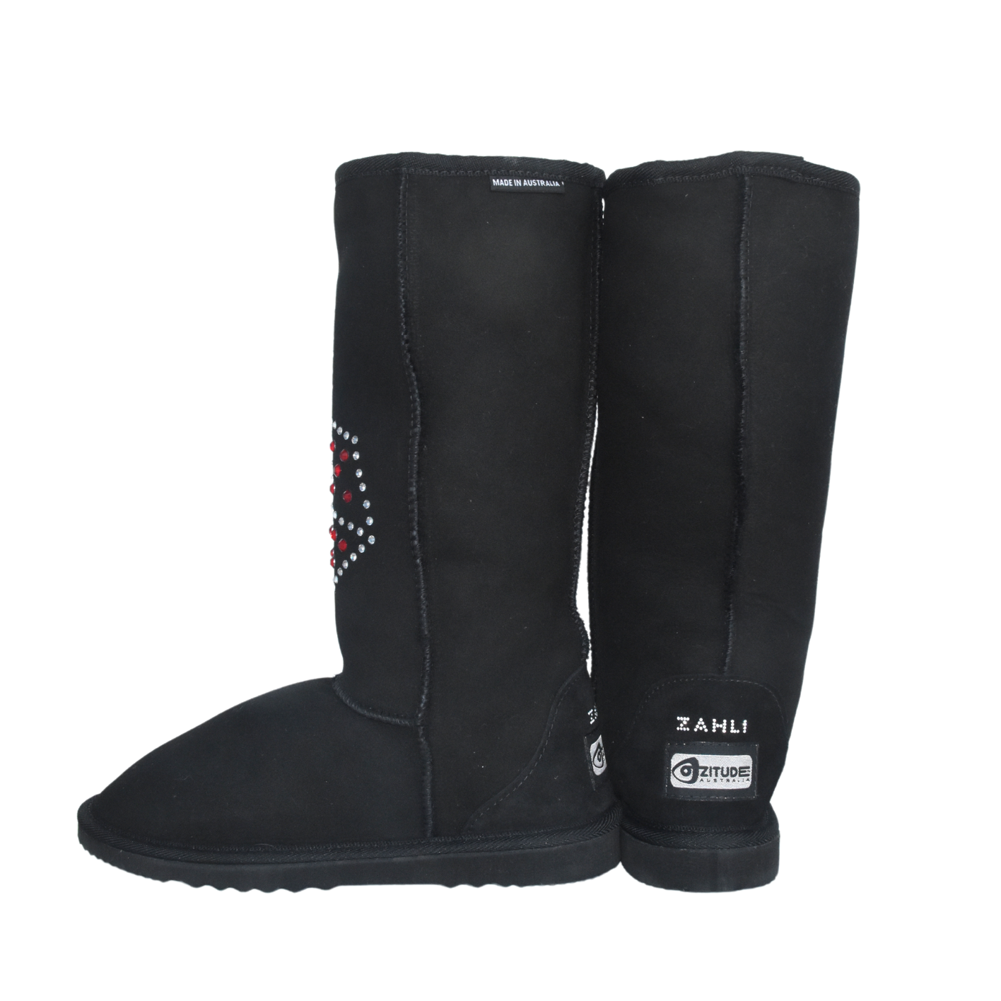 CLEARANCE CLASSIC TALL BOOTS (with Swarovski 'Dice & Cards' design) - AU WOMEN'S 7 | MEN'S 6