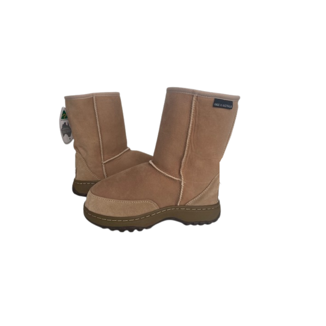 Pair of Outdoor ugg boots in sand colour