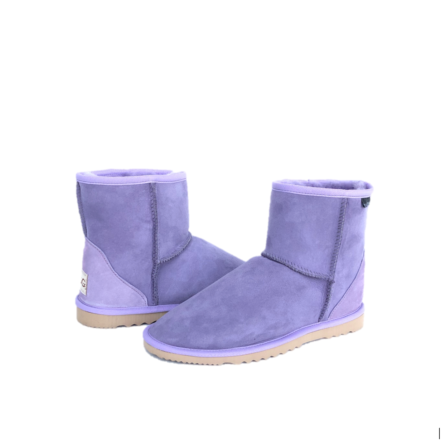 Kid's ultra short boots in lilac