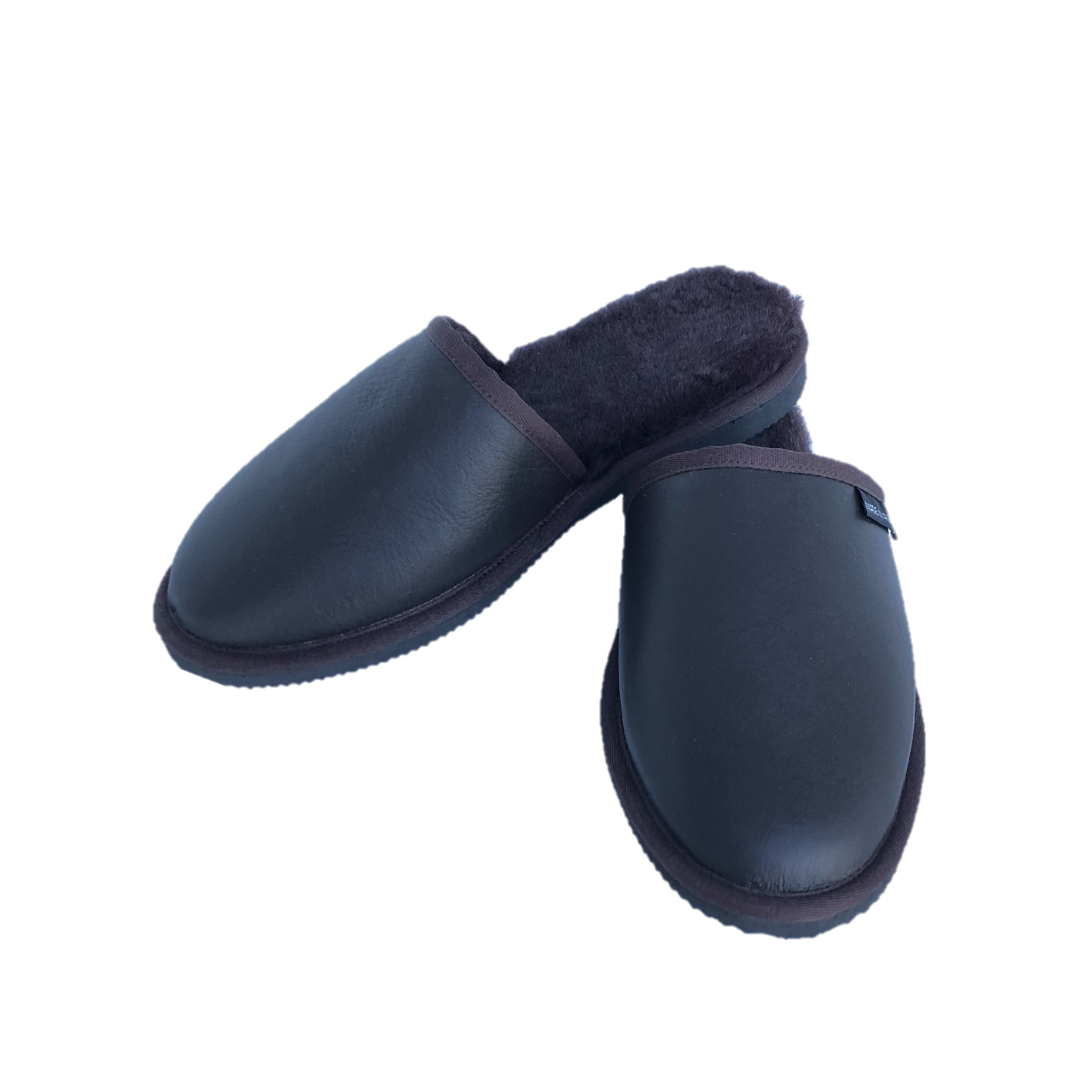 Men's premium scuff - Chocolate Nappa