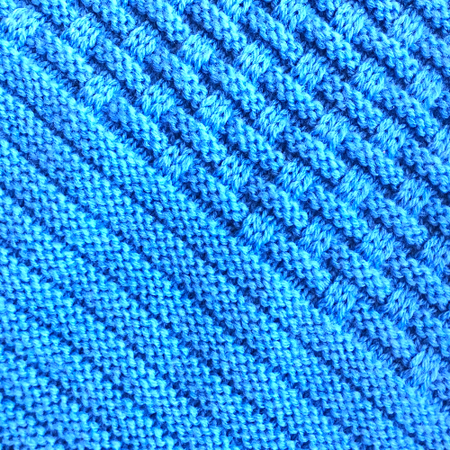 Blue Merino woolen scarf