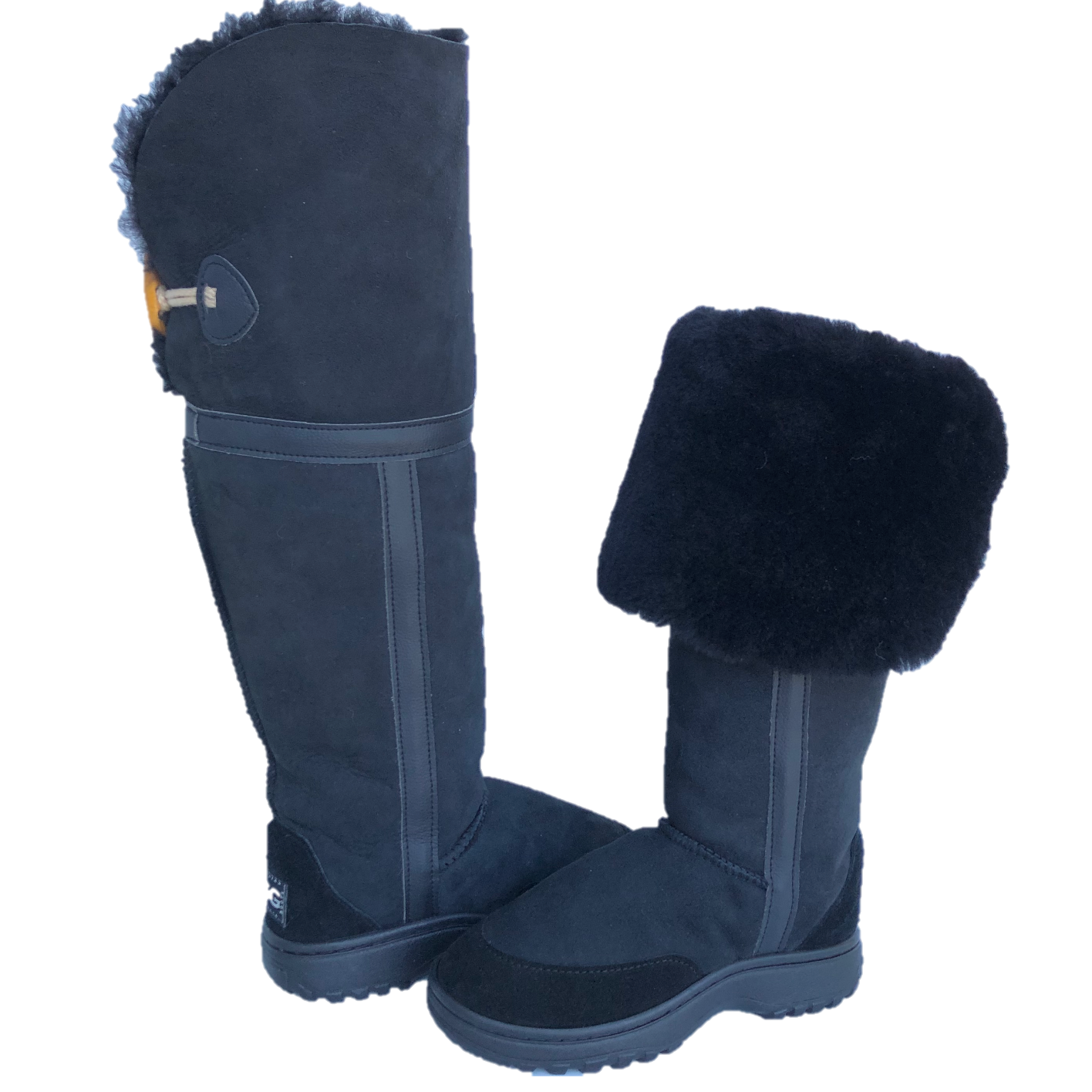 CLEARANCE ARYA EXTRA TALL BOOTS BLACK (with Outdoor soles)- AU WOMEN'S 6 | MEN'S 5