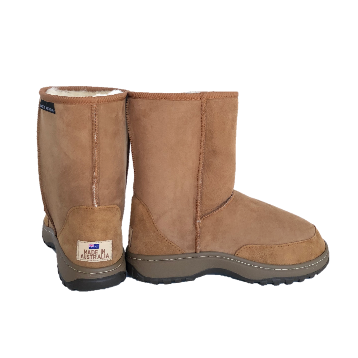 CLEARANCE OUTDOOR SHORT BOOTS CHESTNUT - AU WOMEN'S 13 | MEN'S 12