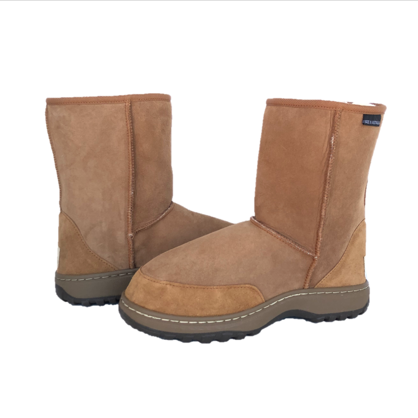 CLEARANCE OUTDOOR SHORT BOOTS CHESTNUT - AU WOMEN'S 13 | MEN'S 12