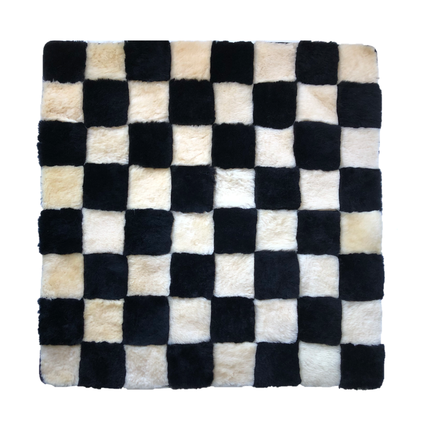 CHECKERBOARD SHEEPSKIN MATS