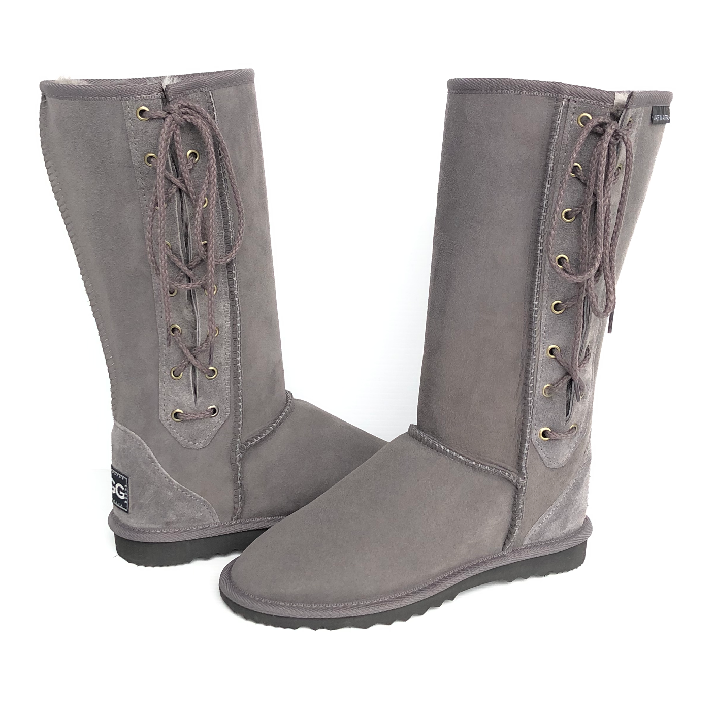 MEN'S LACE UP TALL BOOTS