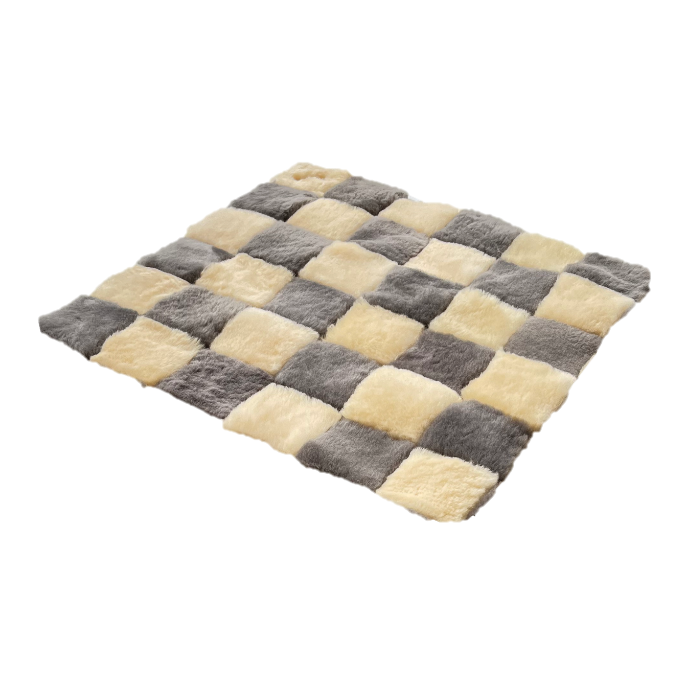 CHECKERBOARD SHEEPSKIN MATS