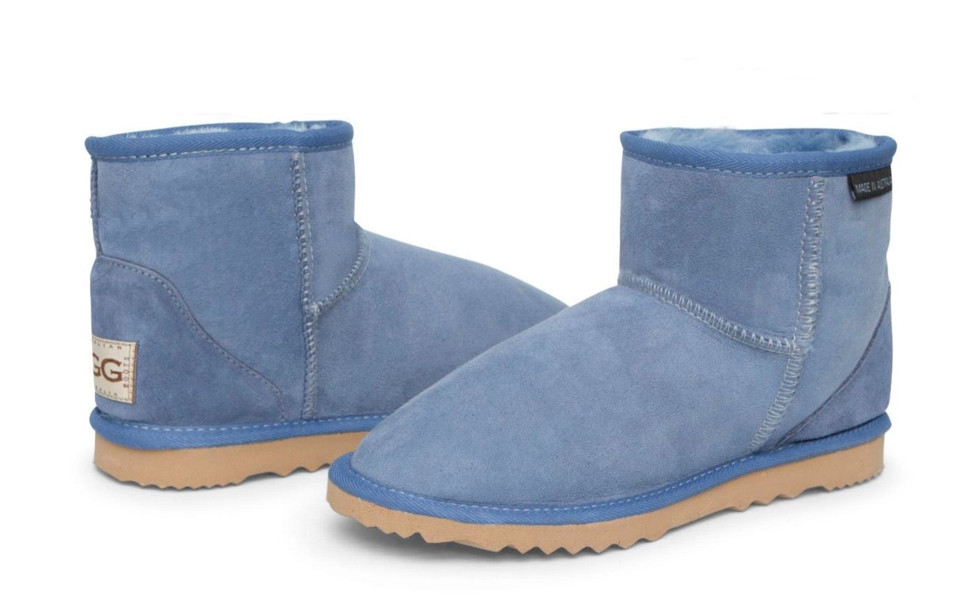 Ultra Short Ugg Boots in Denim Blue