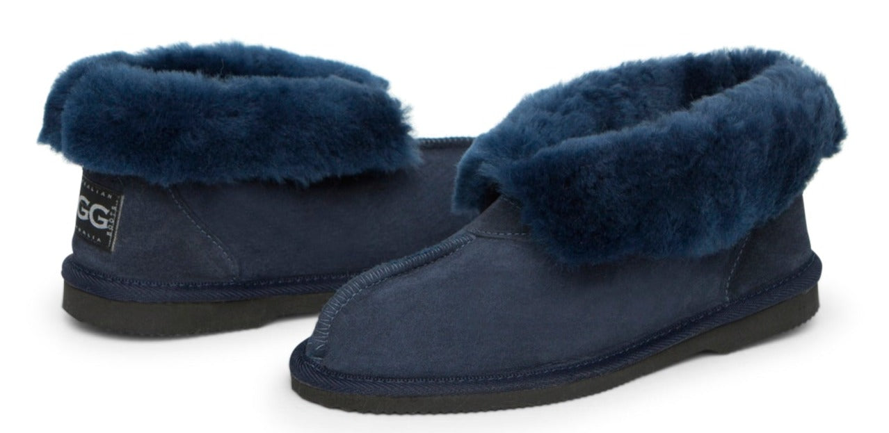 men's Australian Made Ugg Slippers in navy