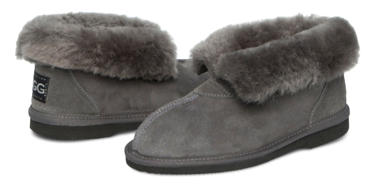 men's Australian Made Ugg Slippers in grey