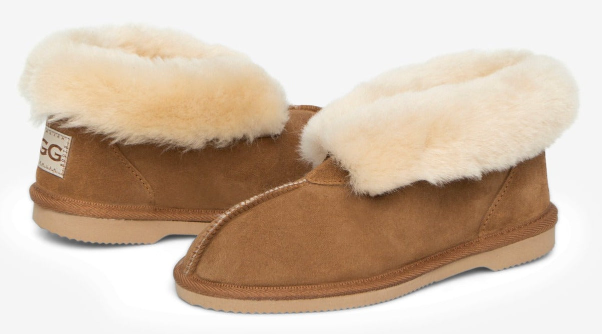 men's Australian Made Ugg Slippers in chestnut