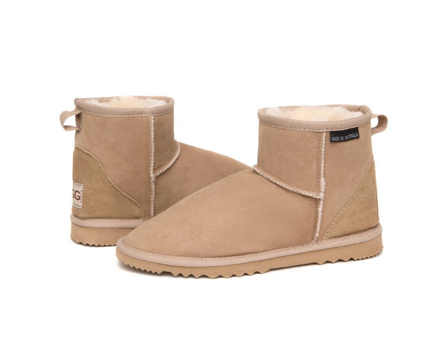 Women's Australian Made Mini Ugg Boots in sand