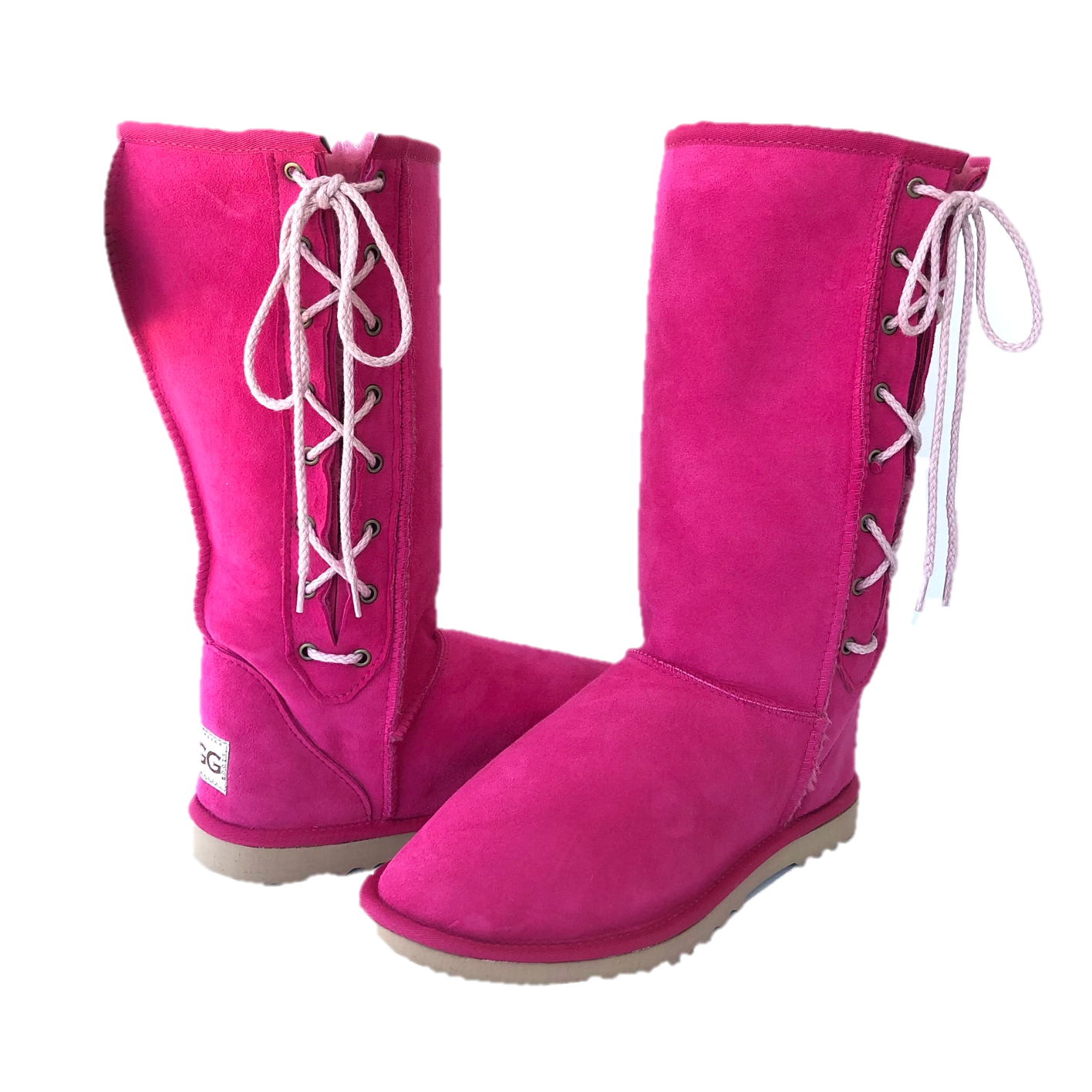 WOMEN'S LACE UP TALL BOOTS