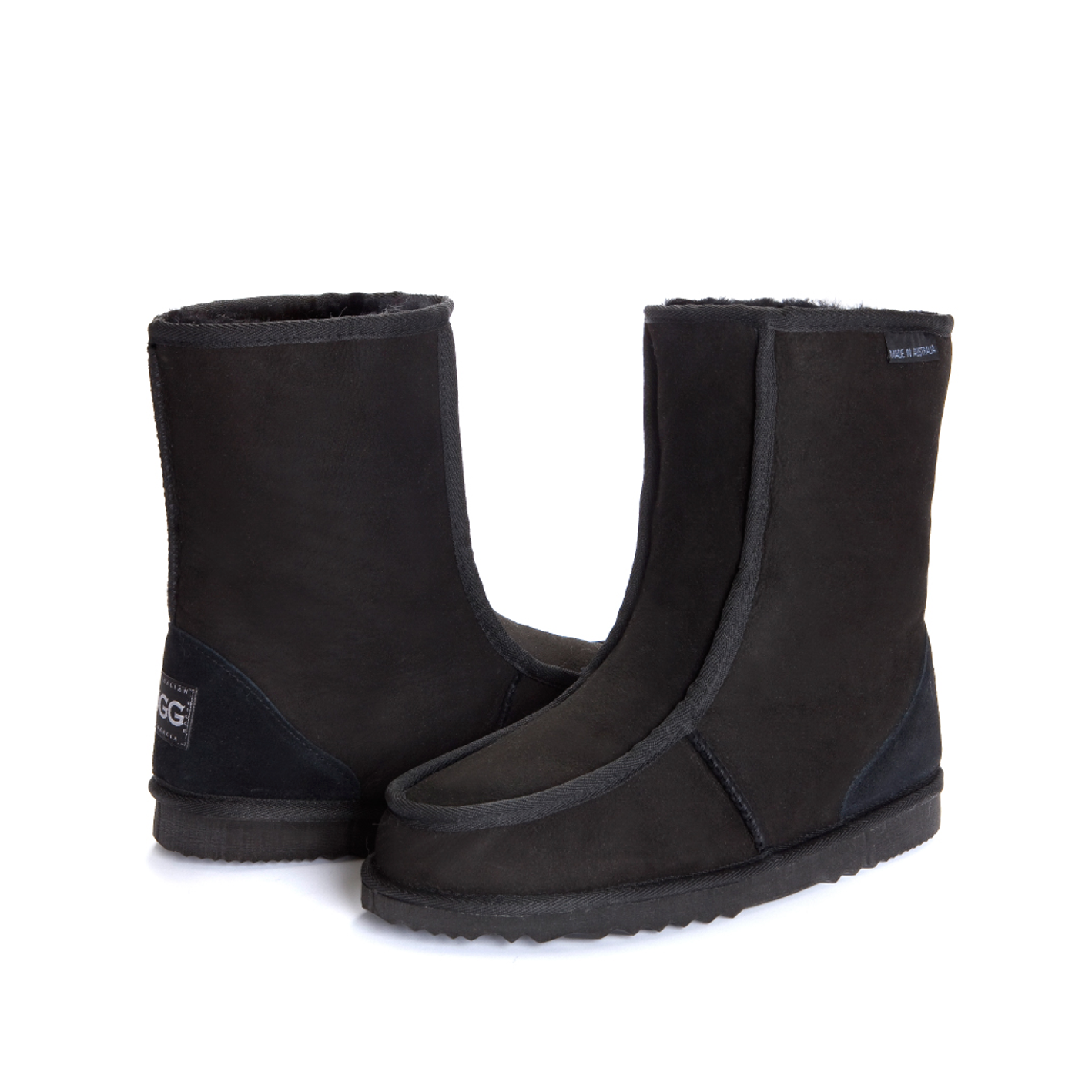 Men's Alpine Boot - mid calf length in black