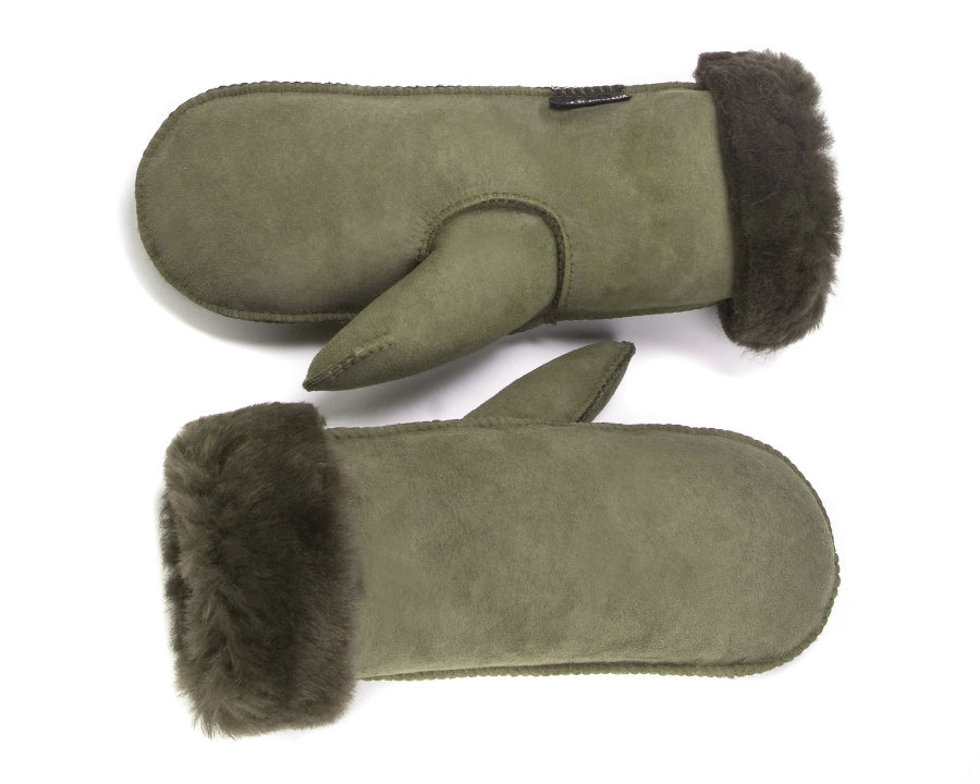 CLEARANCE SHEEPSKIN MITTENS CAMO SMALL 17.8cm/ 7 inches