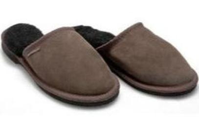 Men's Scuffs in Chocolate