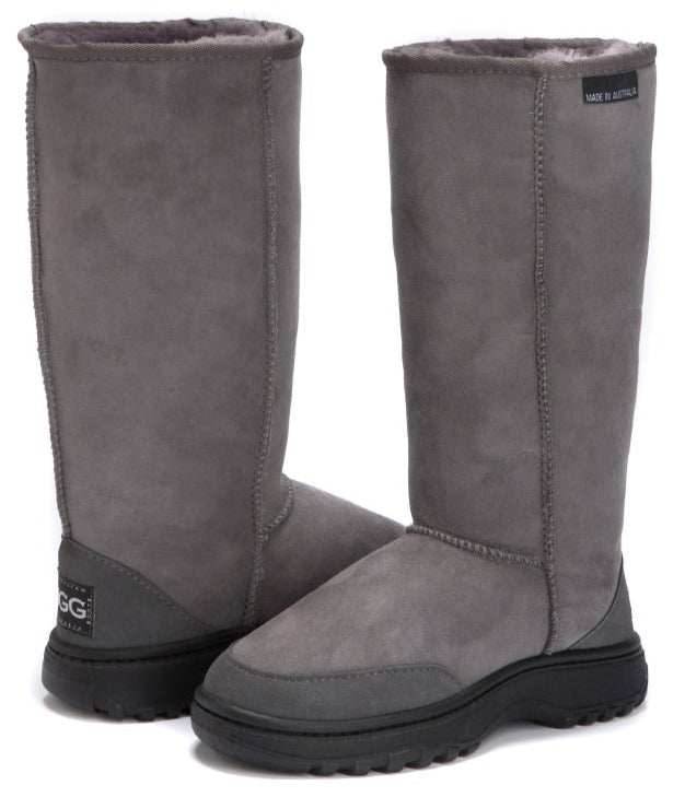 Men's Australian Made Outdoor Tall Ugg Boots in grey