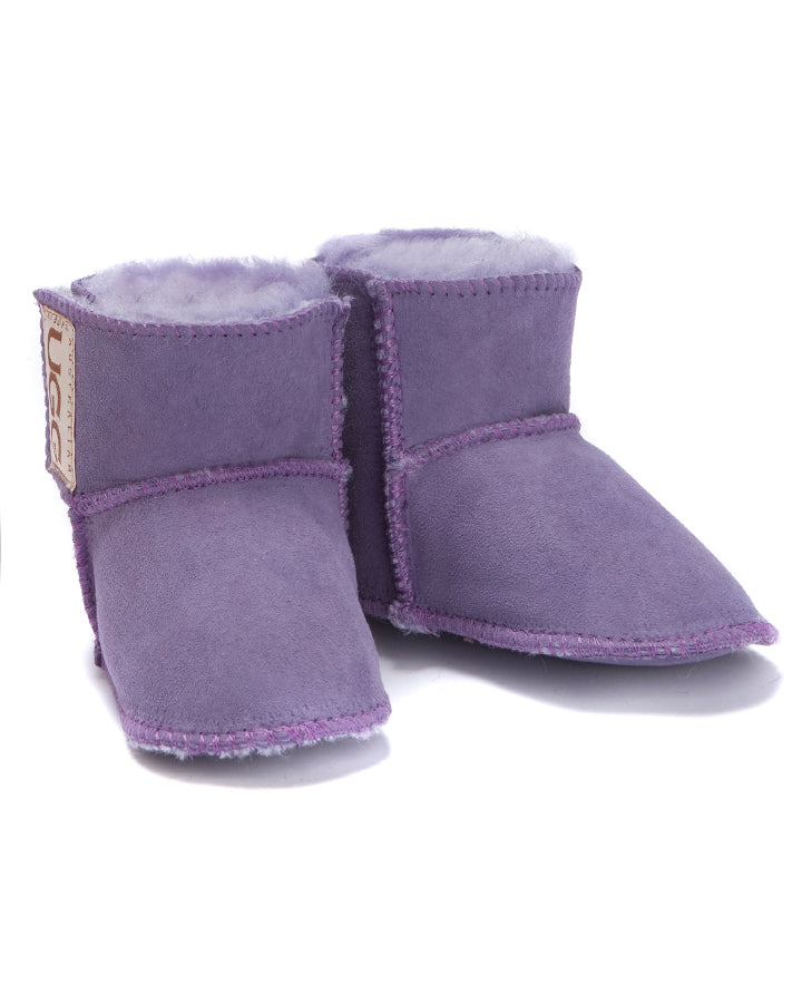 Aussie Made Baby Ugg Boots in Lilac colour. Uggs for babies.
