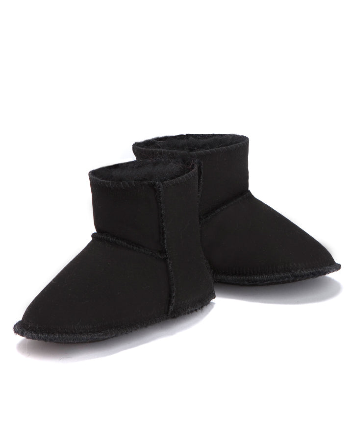Australian Made Baby Ugg Boots in Black. Ugg Boots for babies.