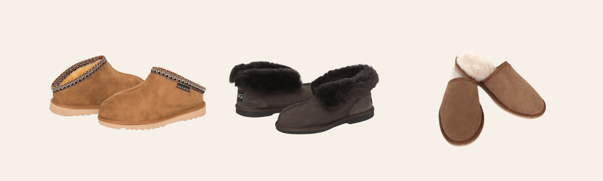 Men's Slippers - Australian Made on a Sheepskin Rug