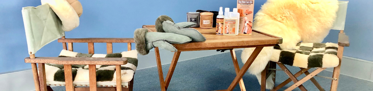 Australian Made Ugg Accessories - Rugs, Chair Mats, Mittens, Hats, Sheepskin Innersoles, Sheepskin Product Care, Ugg Protector and Shampoo