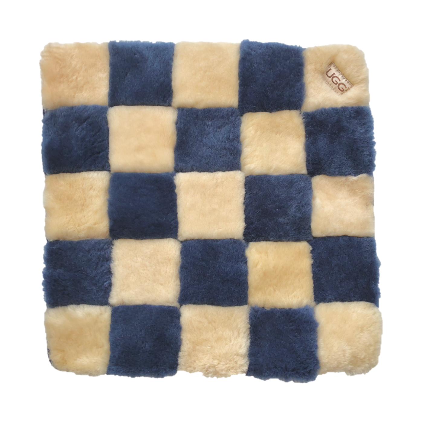 Checkerboard Sheepskin Mats