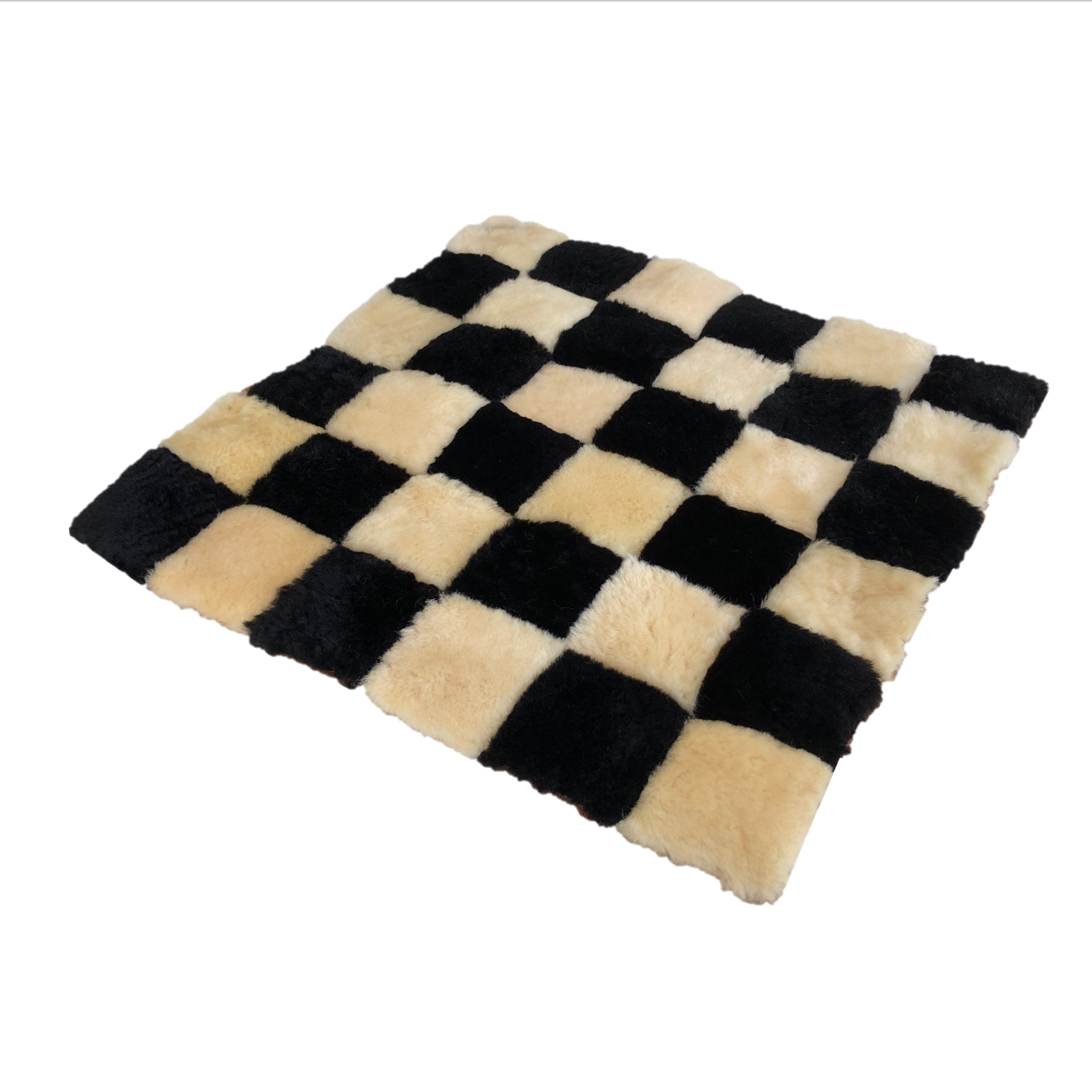 CHECKERBOARD SHEEPSKIN MATS