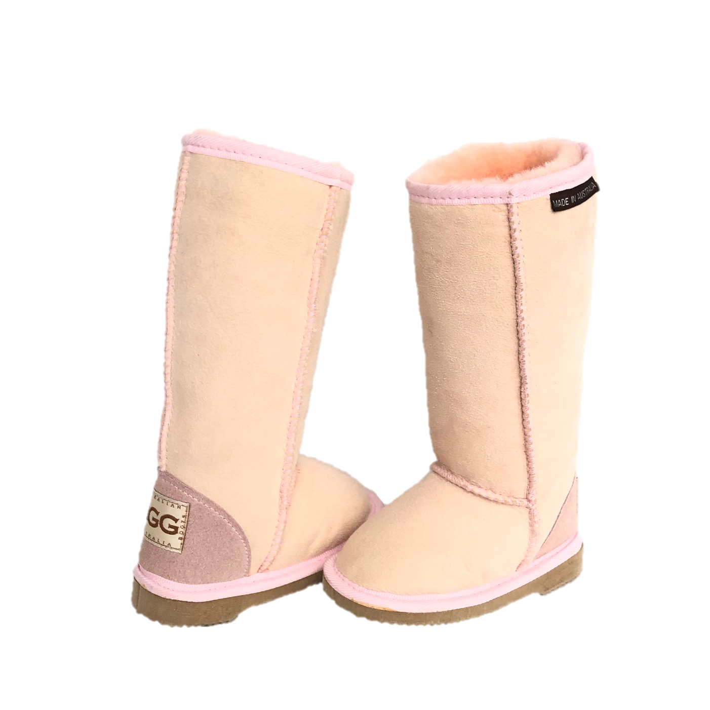 CLEARANCE KIDS CLASSIC TALL BOOTS PALE PINK - AU KIDS 6 (approx. 2 year old)