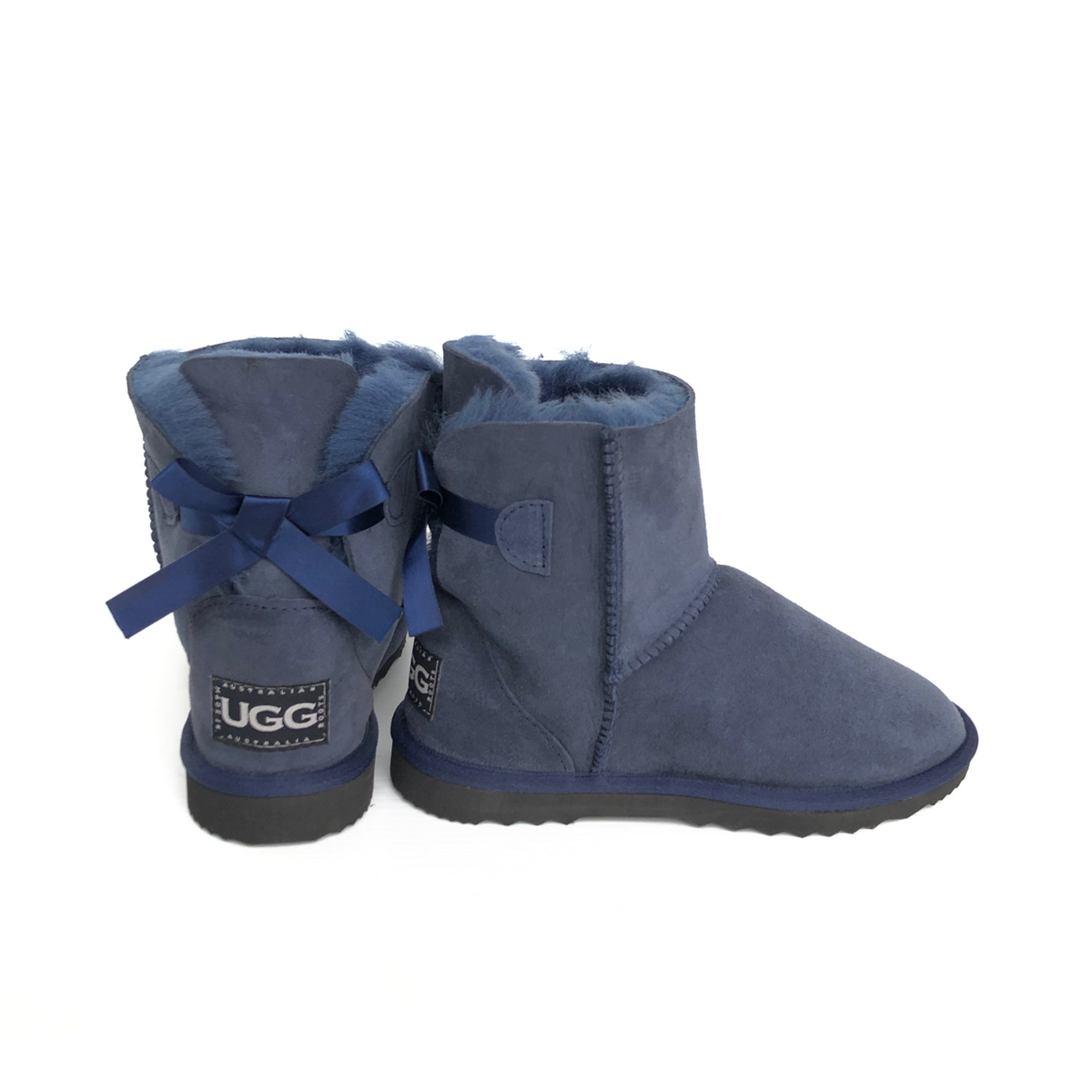 CLEARANCE BELLA BOW MINI BOOTS NAVY - AU WOMEN'S 4