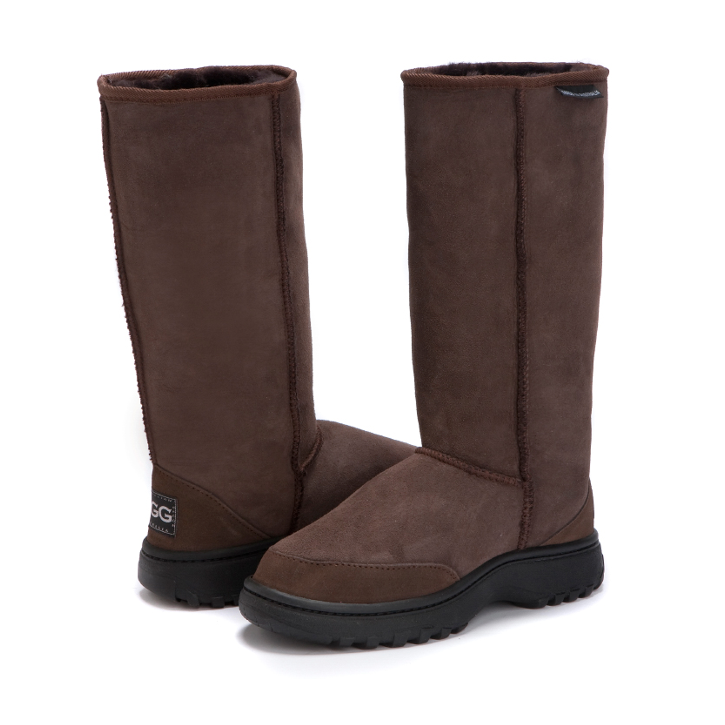 Men's Australian Made Outdoor Tall Ugg Boots in chocolate