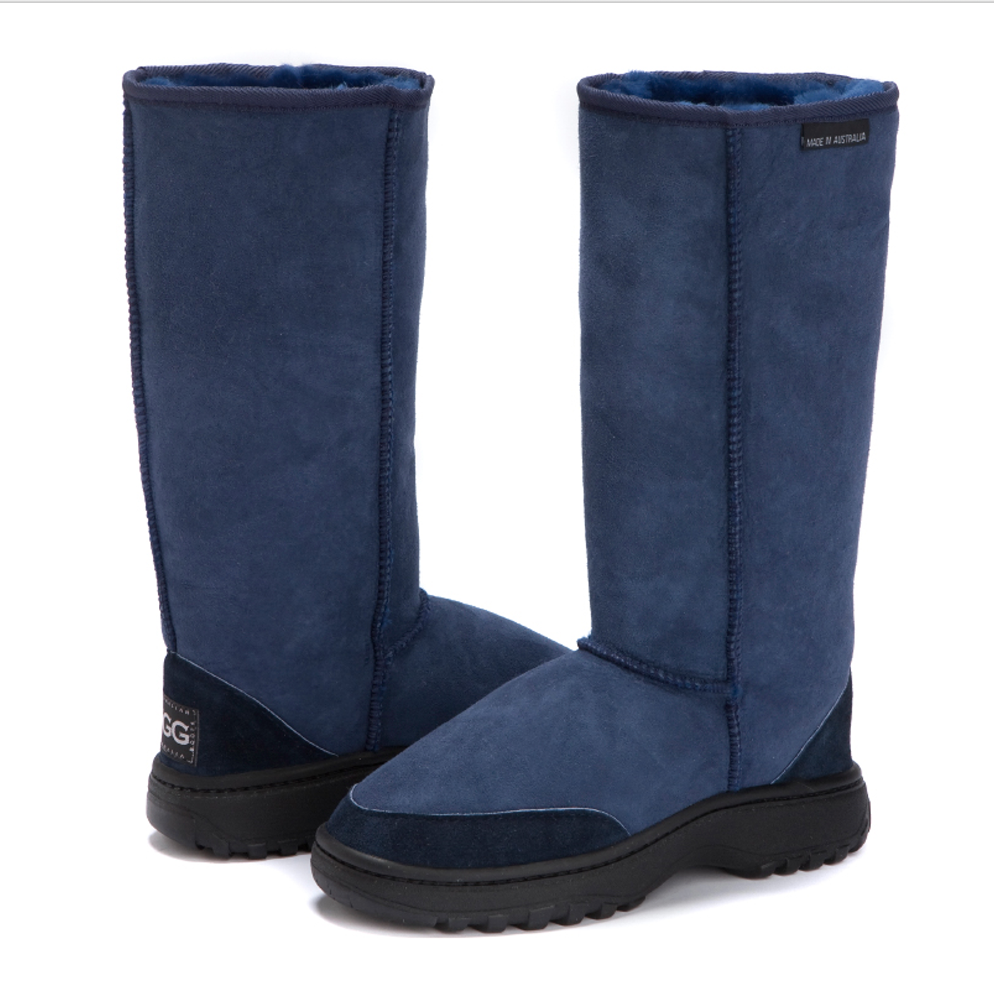 Men's Australian Made Outdoor Tall Ugg Boots in Navy