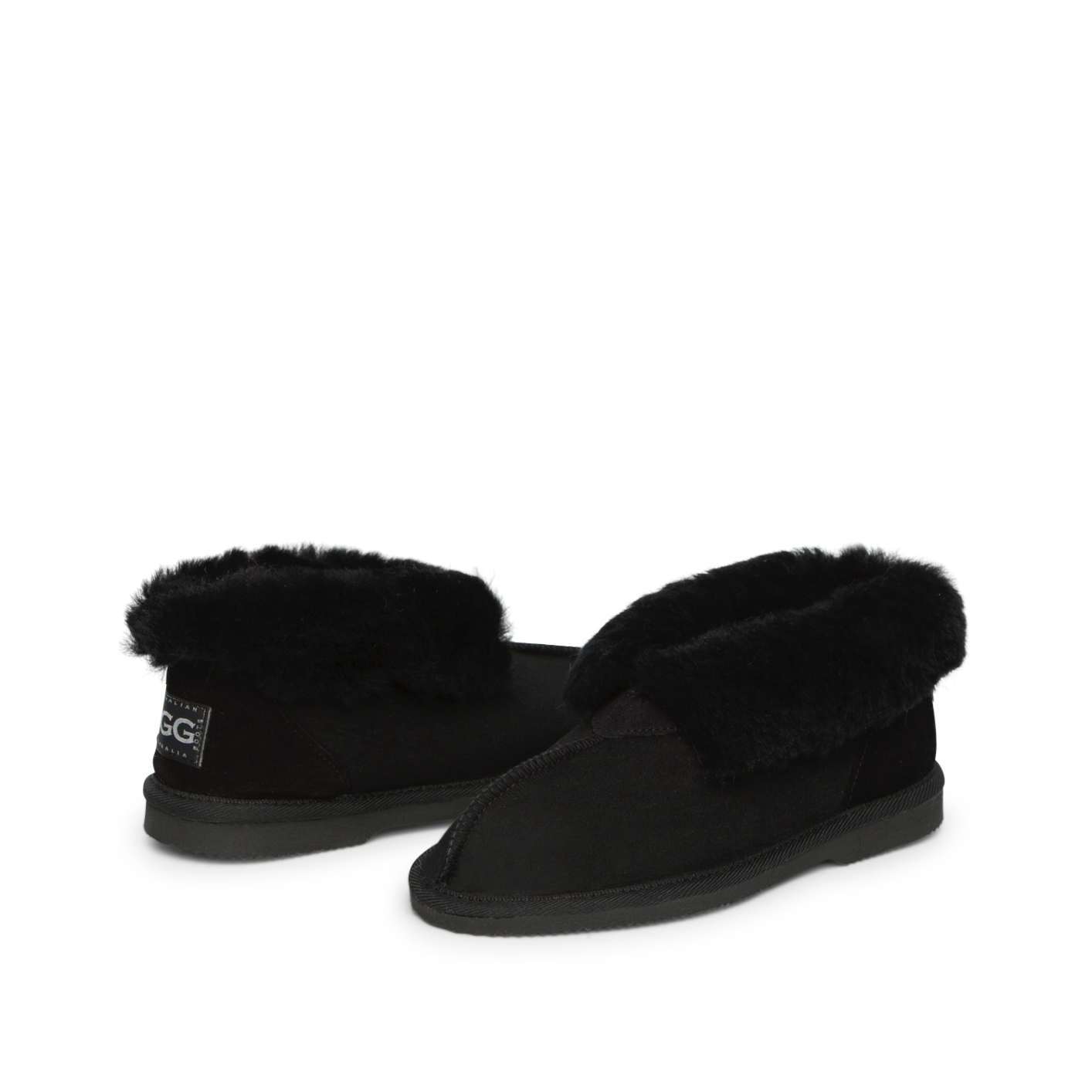 men's Australian Made Ugg Slippers in black