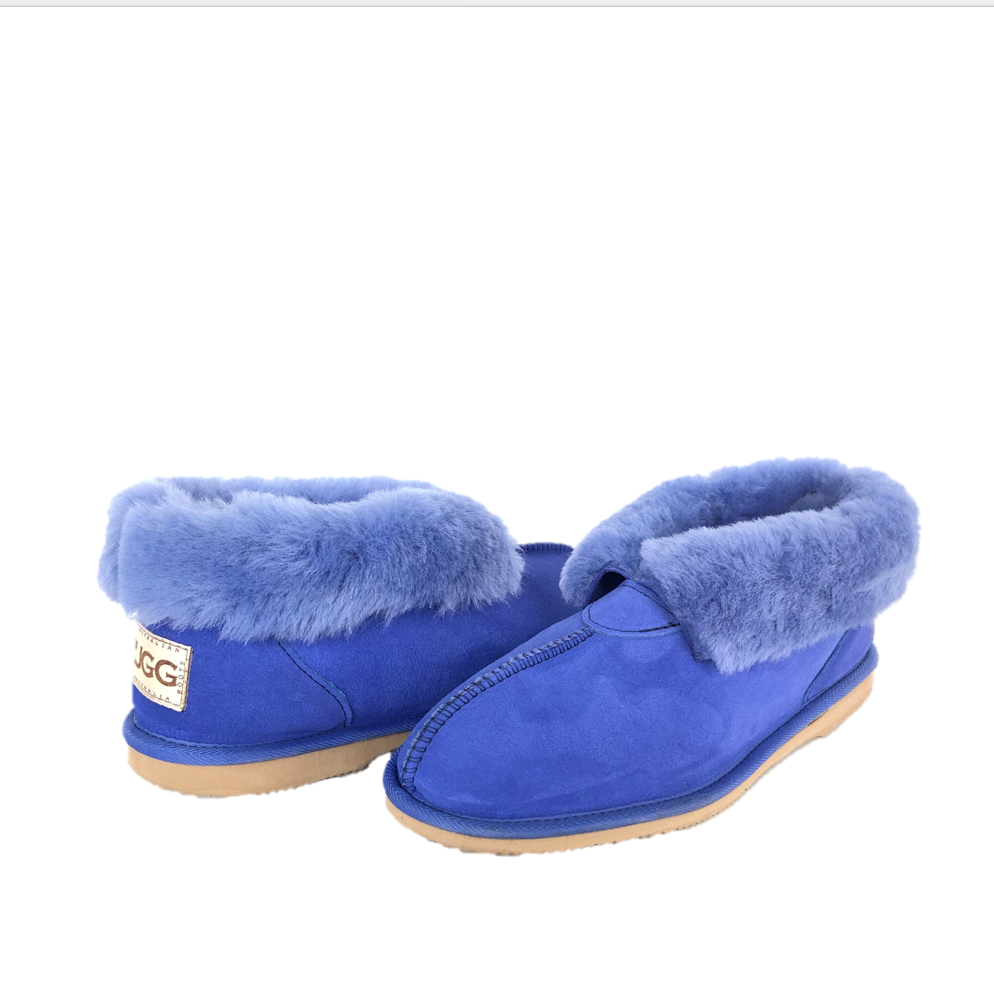 CLEARANCE SLIPPERS ELECTRIC BLUE - AU MEN'S 6| WOMEN'S 7