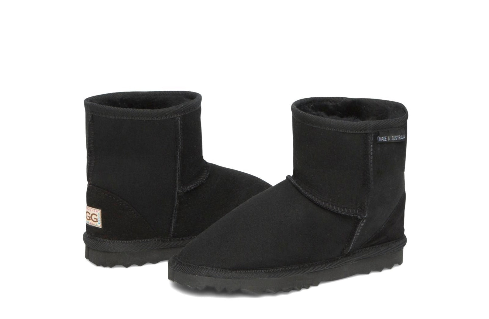 Kid's ultra short boots in black