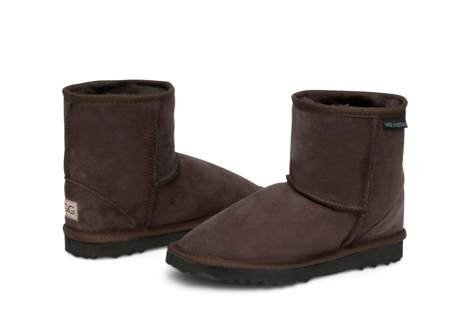 Kid's ultra short boots in chocolate colour