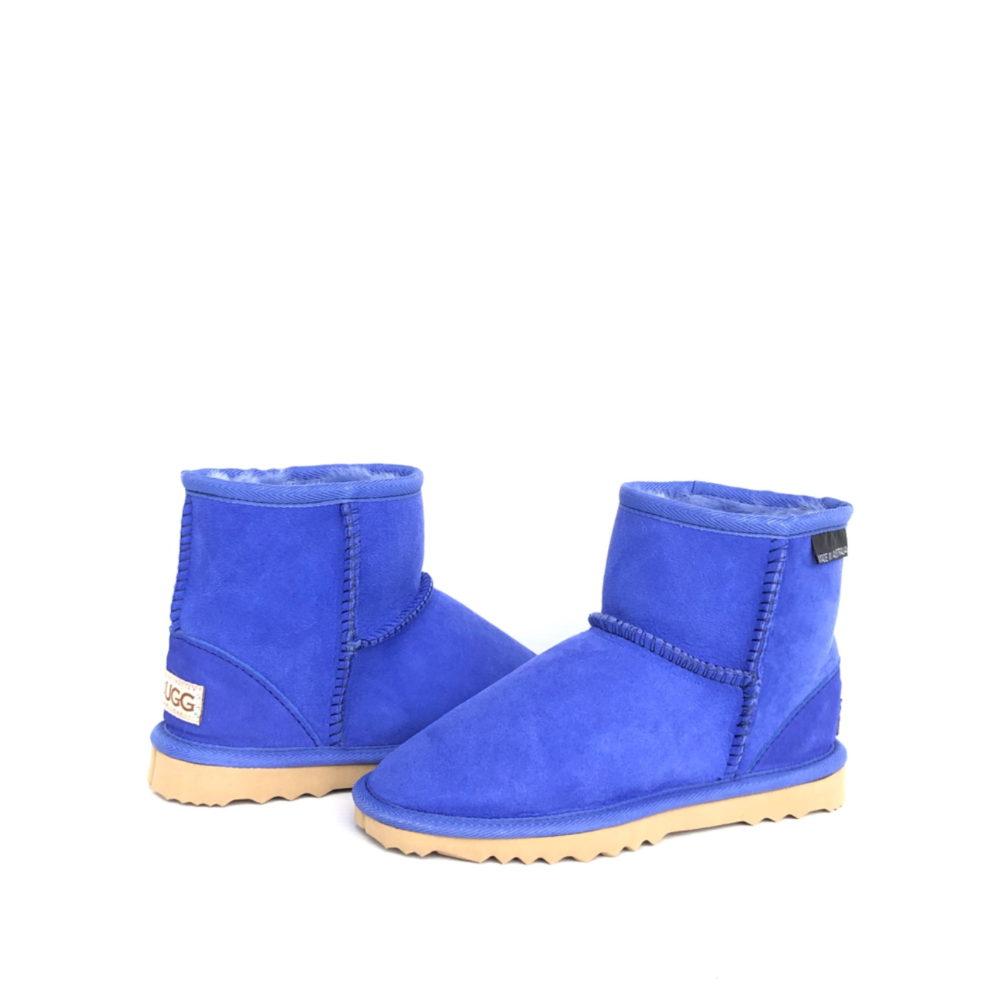 Kid's ultra short boots in electric blue colour