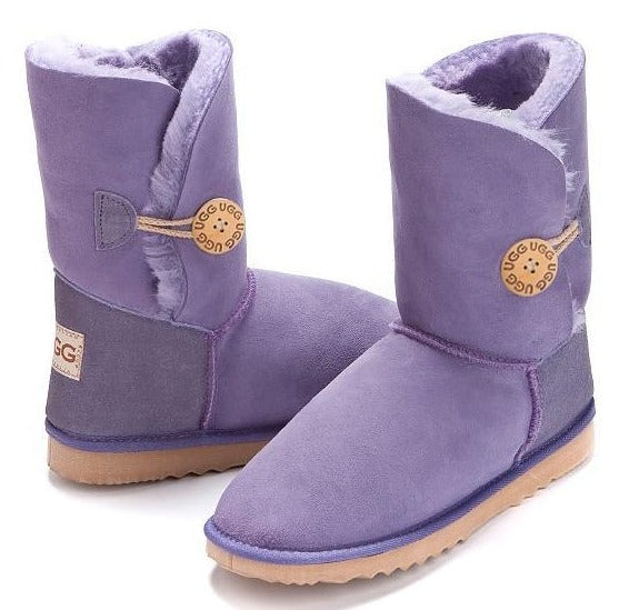 Lilac Bella Button Boots short boots with circle button