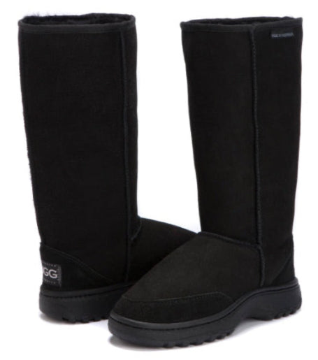 Men's Australian Made Outdoor Tall Ugg Boots in black